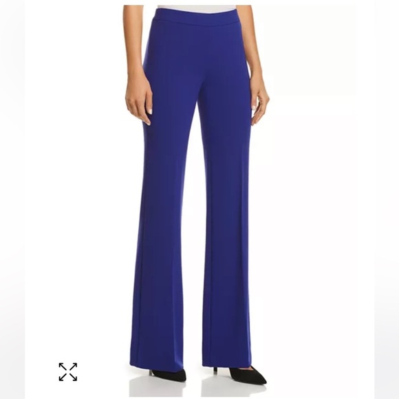 Theory Blue Clean Flared Pants | 4 - Picture 1 of 6